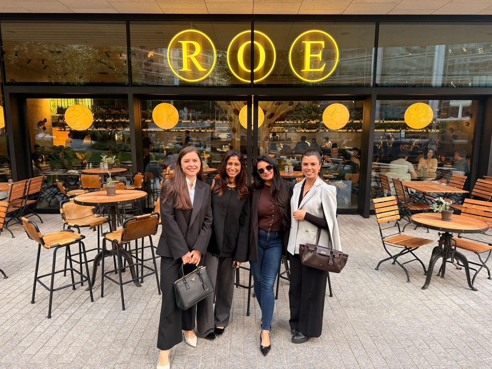 WSW members outside Roe restaurant NYC